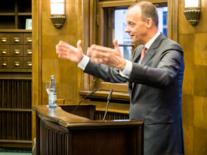 Friedrich Merz im WArburg-Haus 2018