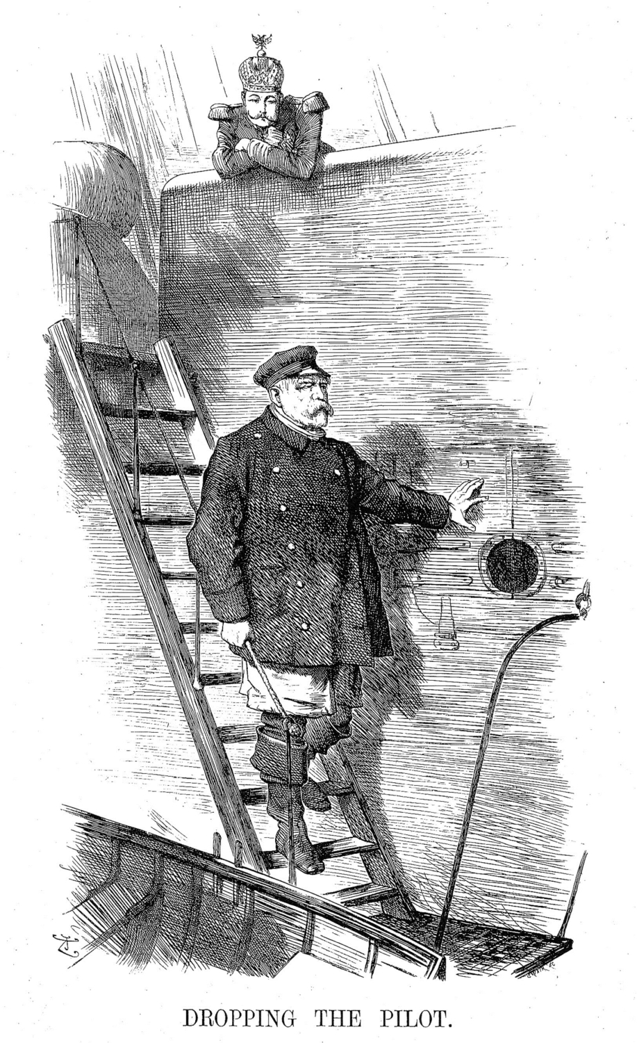 Ein Steuermann, kein Lotse Vor 130 Jahren erschien „Dropping the pilot“ OttovonBismarck