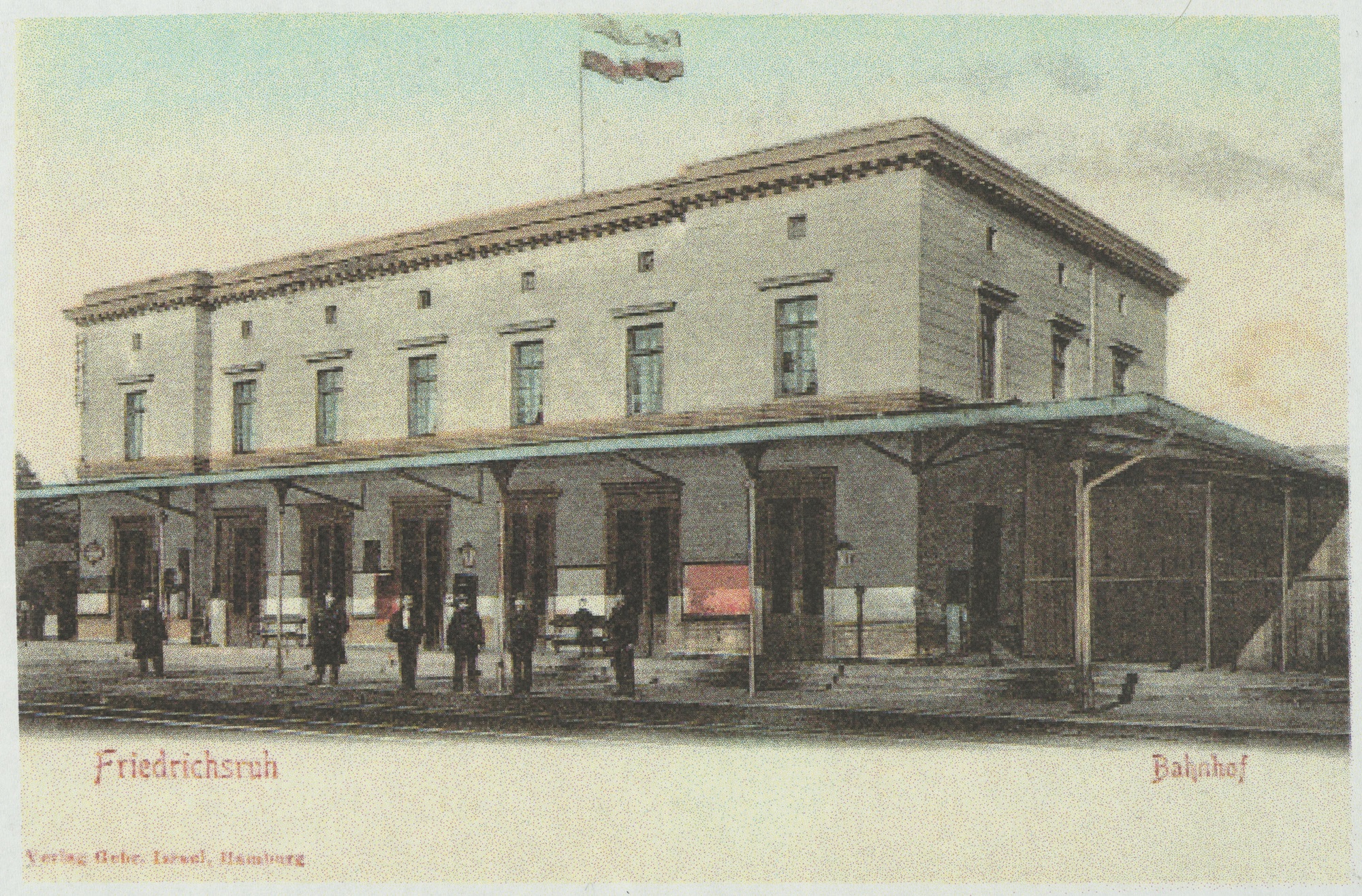 Bahnhof Friedrichsruh, undatierte Postkarte